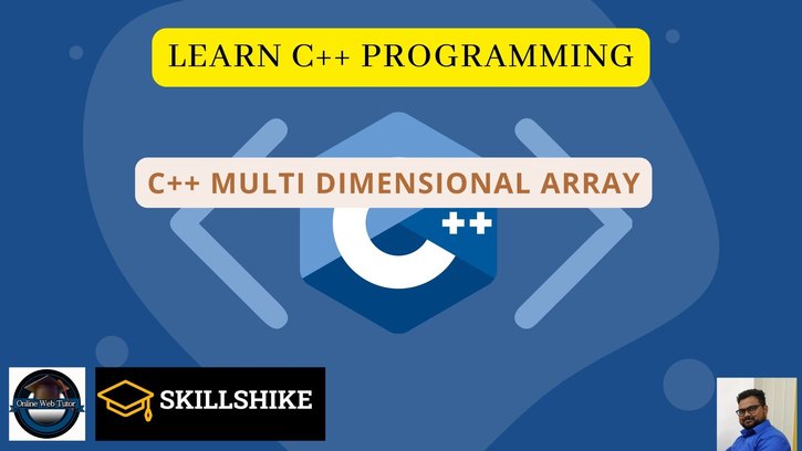 C++ Multi Dimensional Array | Learn C++ | Skillshike